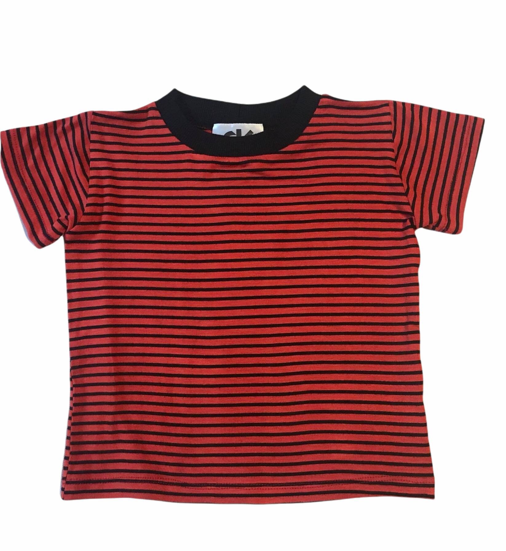 Calvin red and black striped shirt Clearance