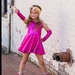 MIA New York Hot Pink Metallic Dress – Kids