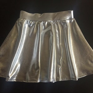 Dreaming Kids Silver Metallic Skirt image 1