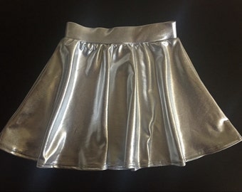 Dreaming Kids Silver Metallic Skirt