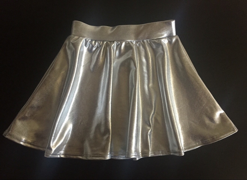 Dreaming Kids Silver Metallic Skirt Bild 1