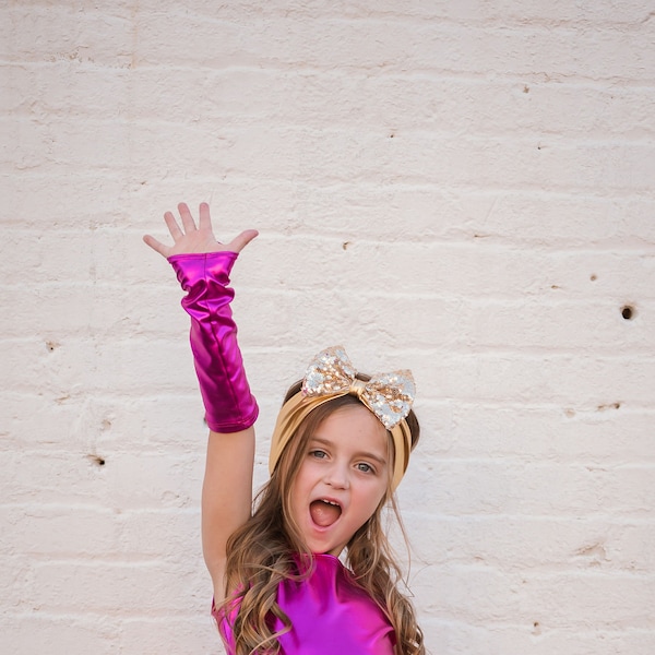 Dreaming Kids Pink Metallic gloves