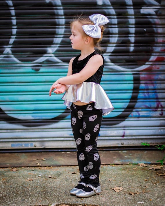 black high low peplum top