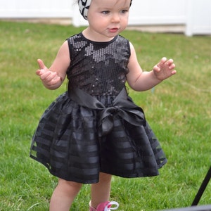 Dreaming Kids Black Sequin Dress image 3