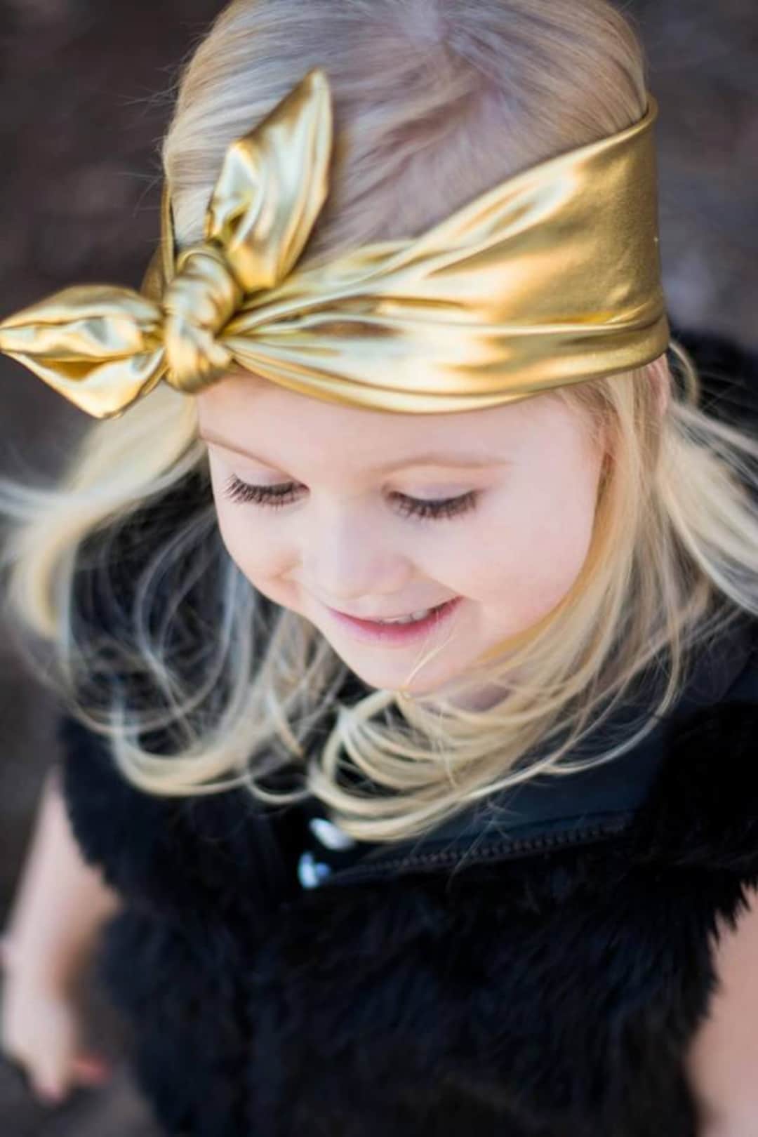 Gold Metallic Headband Etsy