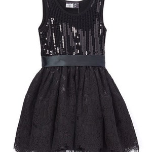 Black Lace Sequin Dress Infant, Toddler, Girls - Etsy