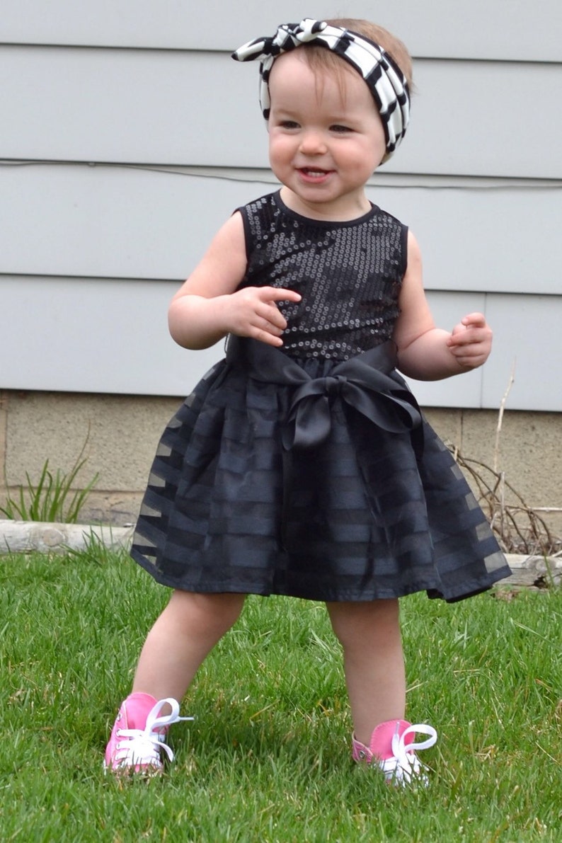 Dreaming Kids Black Sequin Dress image 2