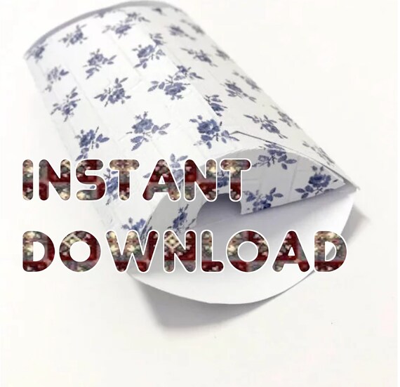 Download Pillow Gift Box Template For Silhouette Cameo Interlocking Etsy