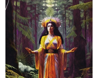 Beltane | Female Form | Wiccan Art | Mythical Art| Tarot | Goddess | Spiritual Art