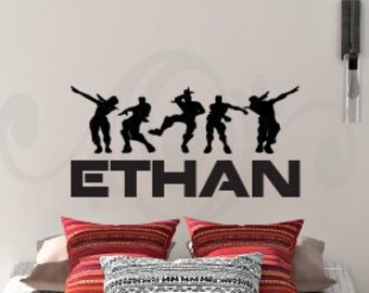 Wall Art Game wall decal Game Room Vinyl Decal Vinyl Lettering Nursery Sticker Child Bedroom FN219 Kids Room Personalized Name