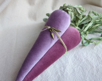 Spring/Easter Decor Vintage Velvet Bundle Of Carrots ~ Pink & Purple ...