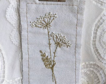 Small Drop Cloth Wall Hanging Queen Ann's Lace 1 ...