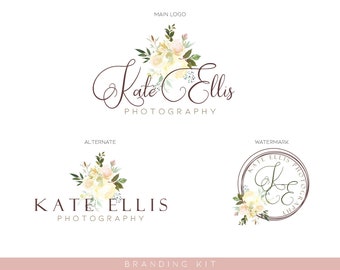 Floral Logo Design Etsy