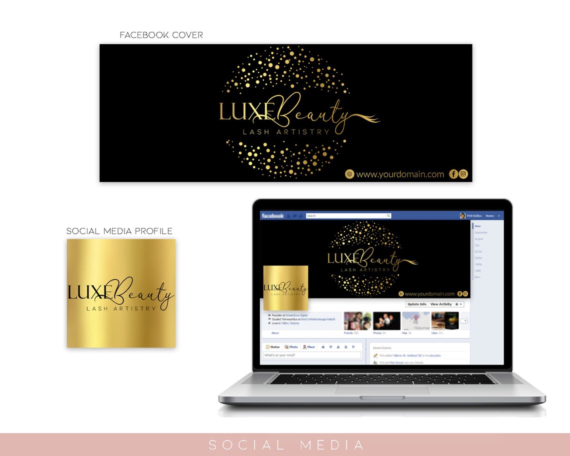 Logo Watermark Branding Kit Package Design No. 179 Lash - Etsy
