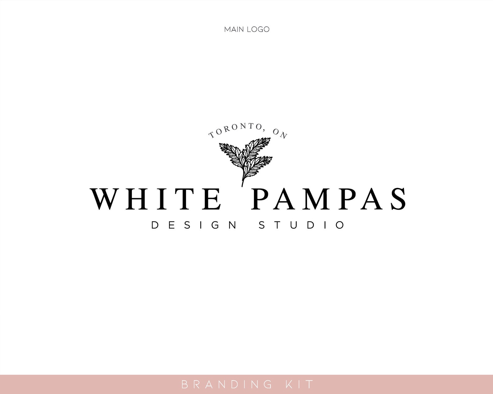 Logo Watermark Branding Kit Package Design No 105 Pampas Etsy