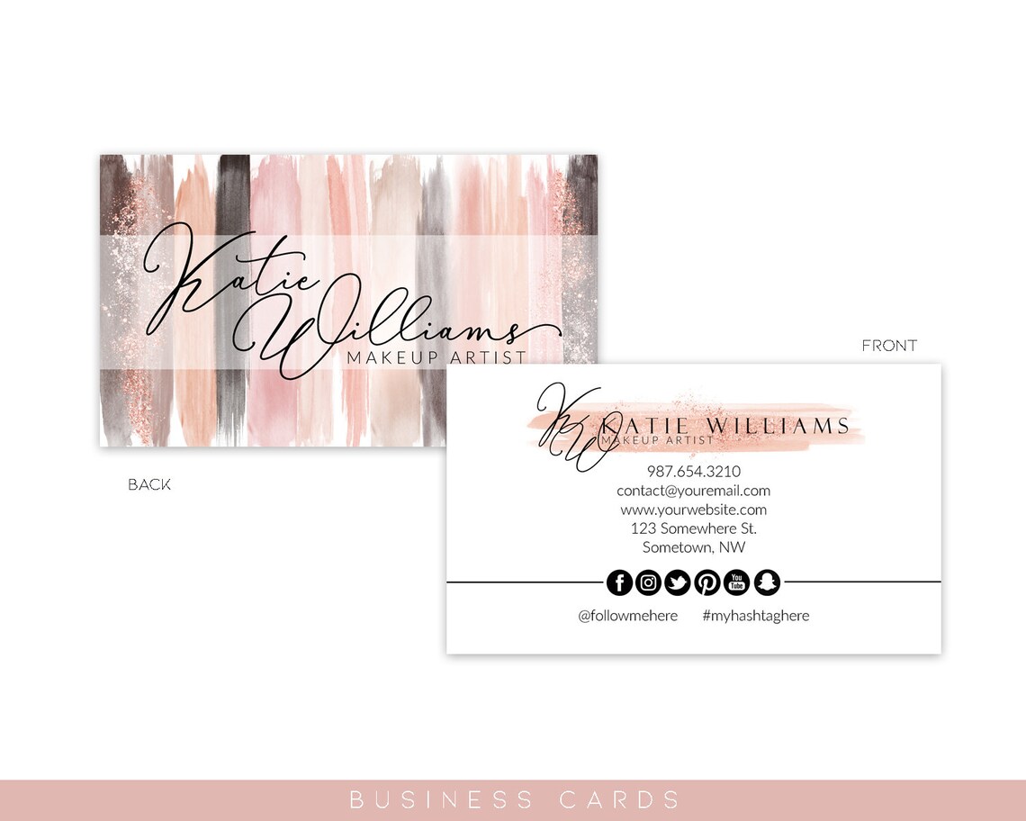 Logo Watermark Branding Kit Package design no. 161 Makeup | Etsy