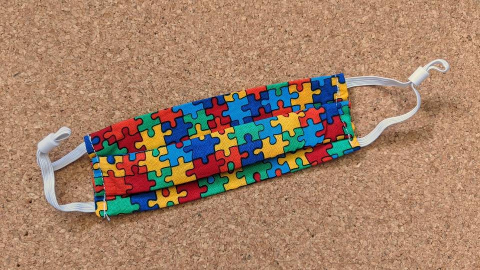 Child Size Autism Awareness Adjustable Face Mask Etsy