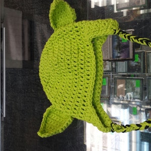 Yoda/goblin baby hat