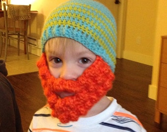Gorro con barba para niños