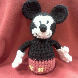Op Mickey Mouse geïnspireerde amigurumi