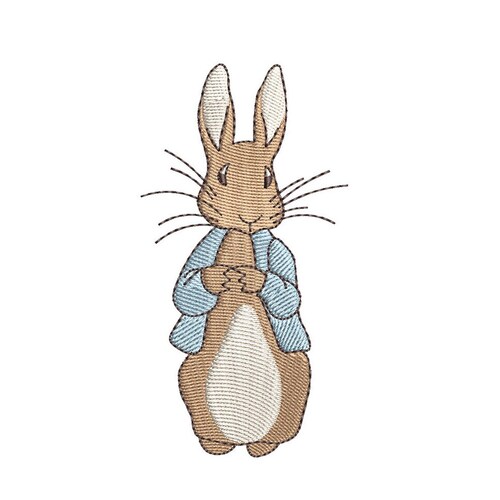 Peter Rabbit 3inch Machine Embroidery Design Digital Download Etsy