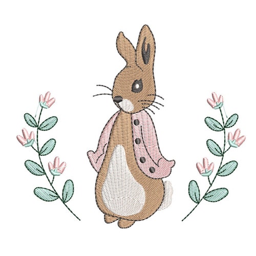 Rabbits Crest 6x10 Machine Embroidery Design Digital Download - Etsy