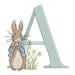 Peter Rabbit Alphabet 4inch A-Z Machine Embroidery Font Digital Download | Lovesome Embroidery  