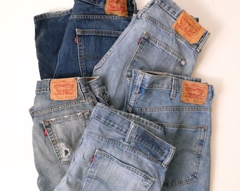 paire vintage de jeans Levi’s pour Craft Cutter/Upcycled Denim/DIY/Rework