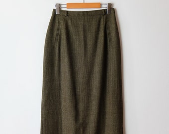 sage green chiffon skirt
