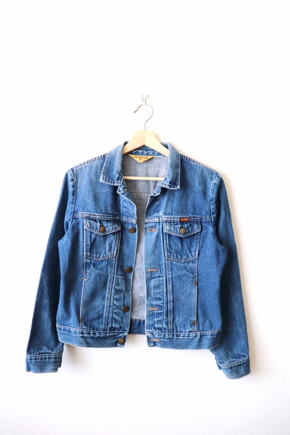 Vintage Rustler Blue Jean Jacket/Denim Jacket/Mad… - image 1