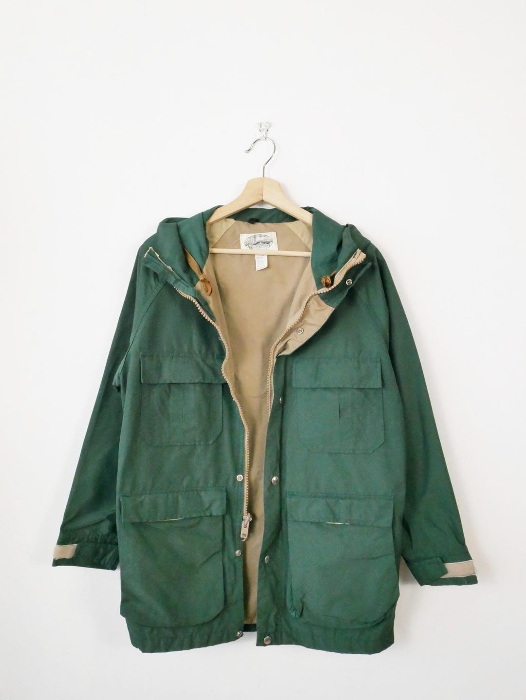 Vintage 80s 60/40 Mountain Parka/anorak Jacket/green/made in