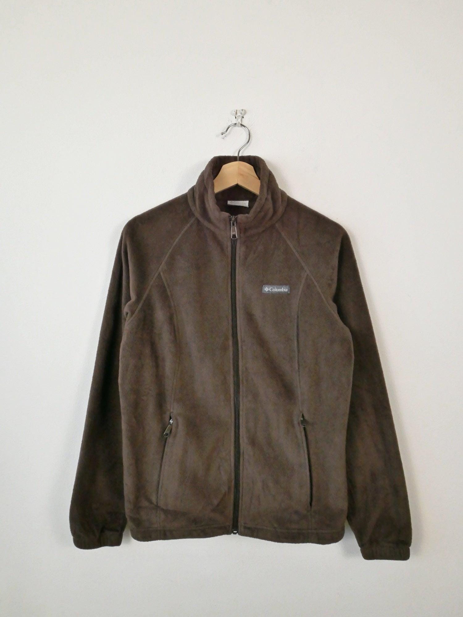 Columbia Brown Full-zip Fleece Jacket Size Women's M - Etsy