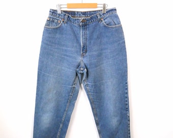 Vintage Levi's 550 High Rise Relaxed tapered Jeans/Mom's Jeans/W31/Made in USA