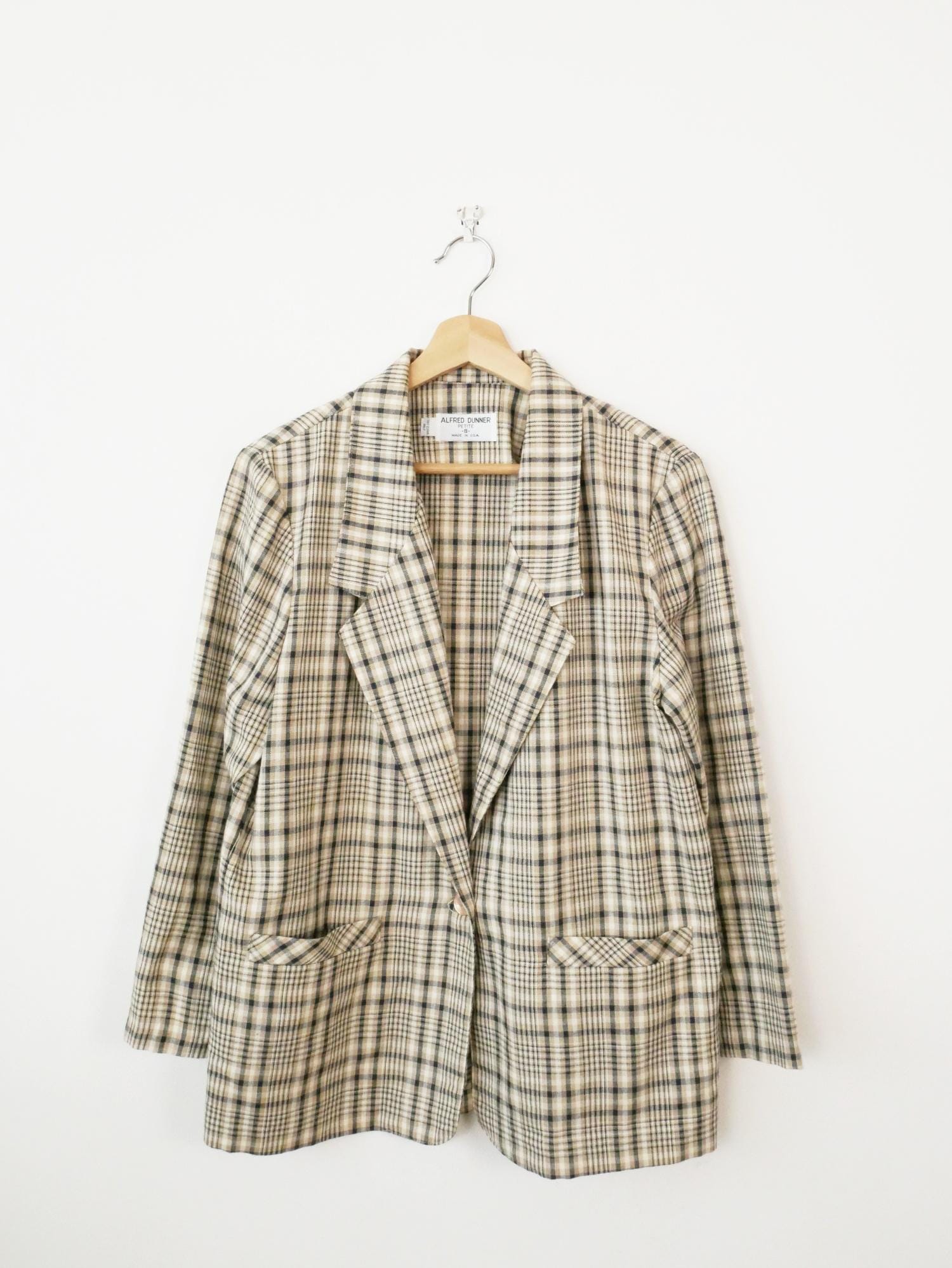 Vintage | Jackets & Coats | Vintage Black White Gingham
