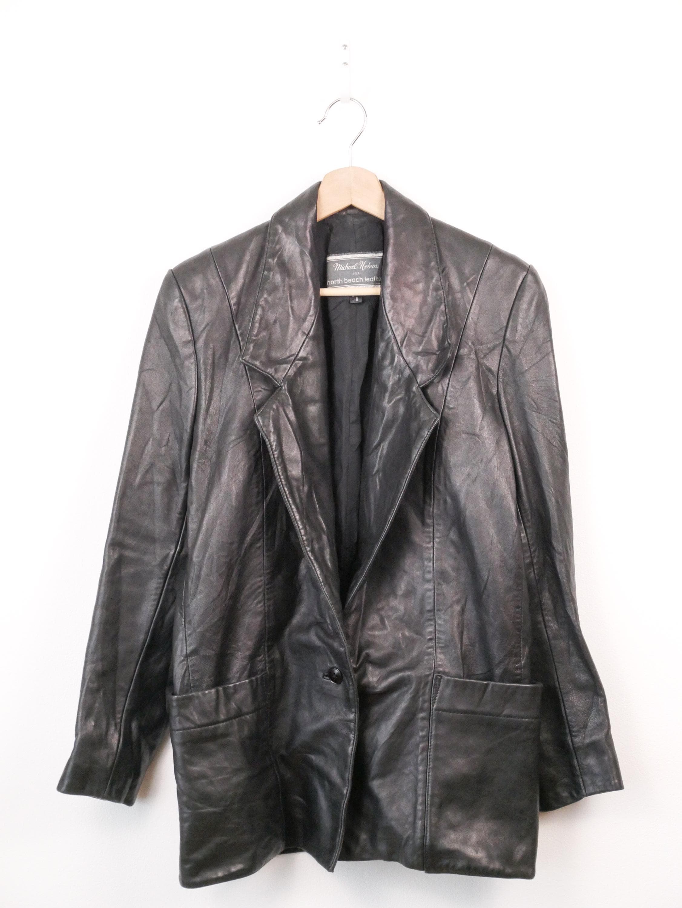 Michael hoban north beach leather jacket - Etsy 日本