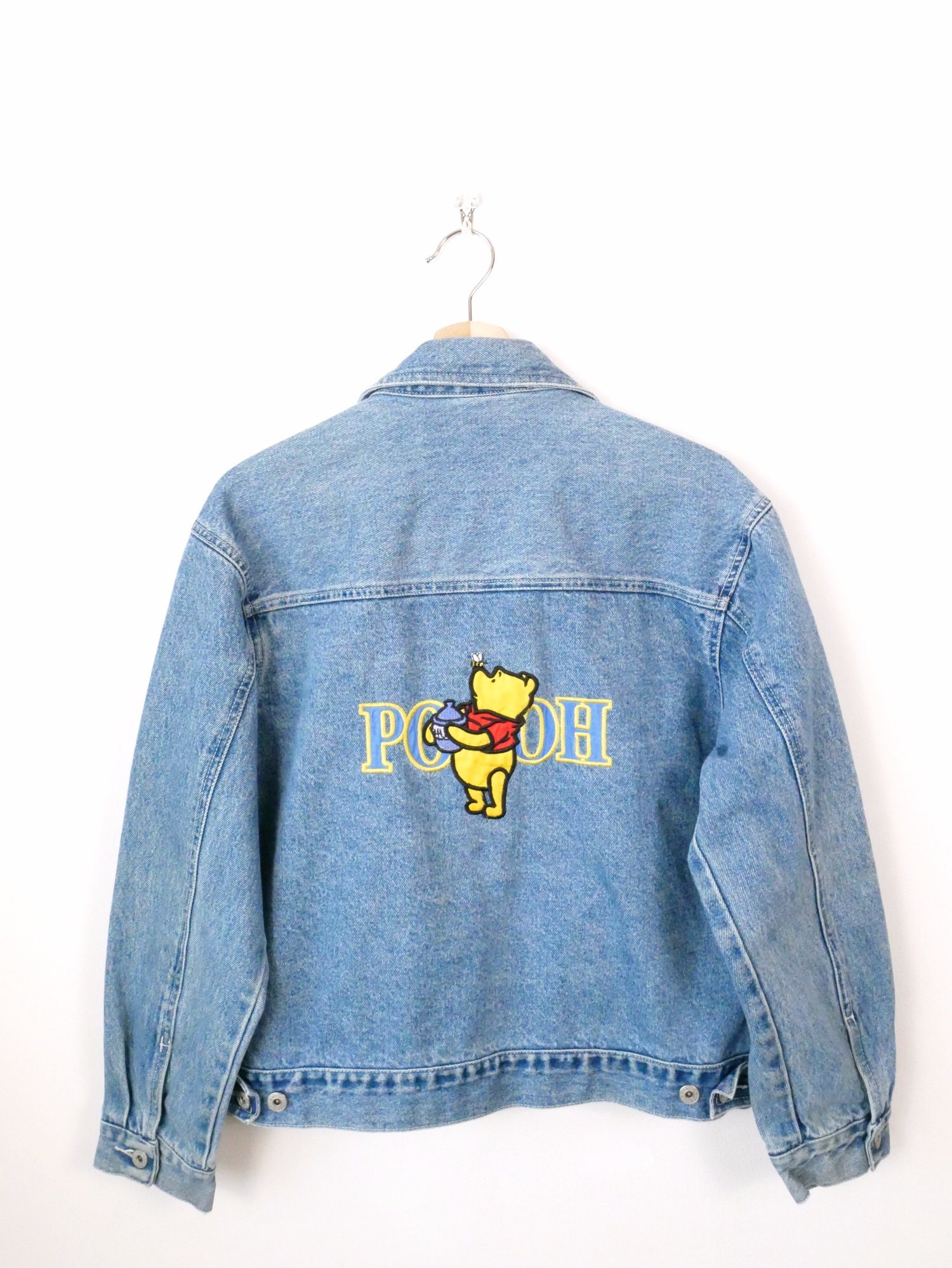 Pooh Denim Jacket - Etsy UK