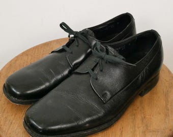 Vintage Florsheim Men's Black Leather Oxford Dress Shoes/9D