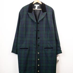 90s made in England “Black Watch Coat\