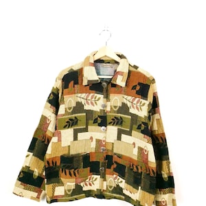 Women's Jane Ashley Leaf Pattern Tapestry Jacket
