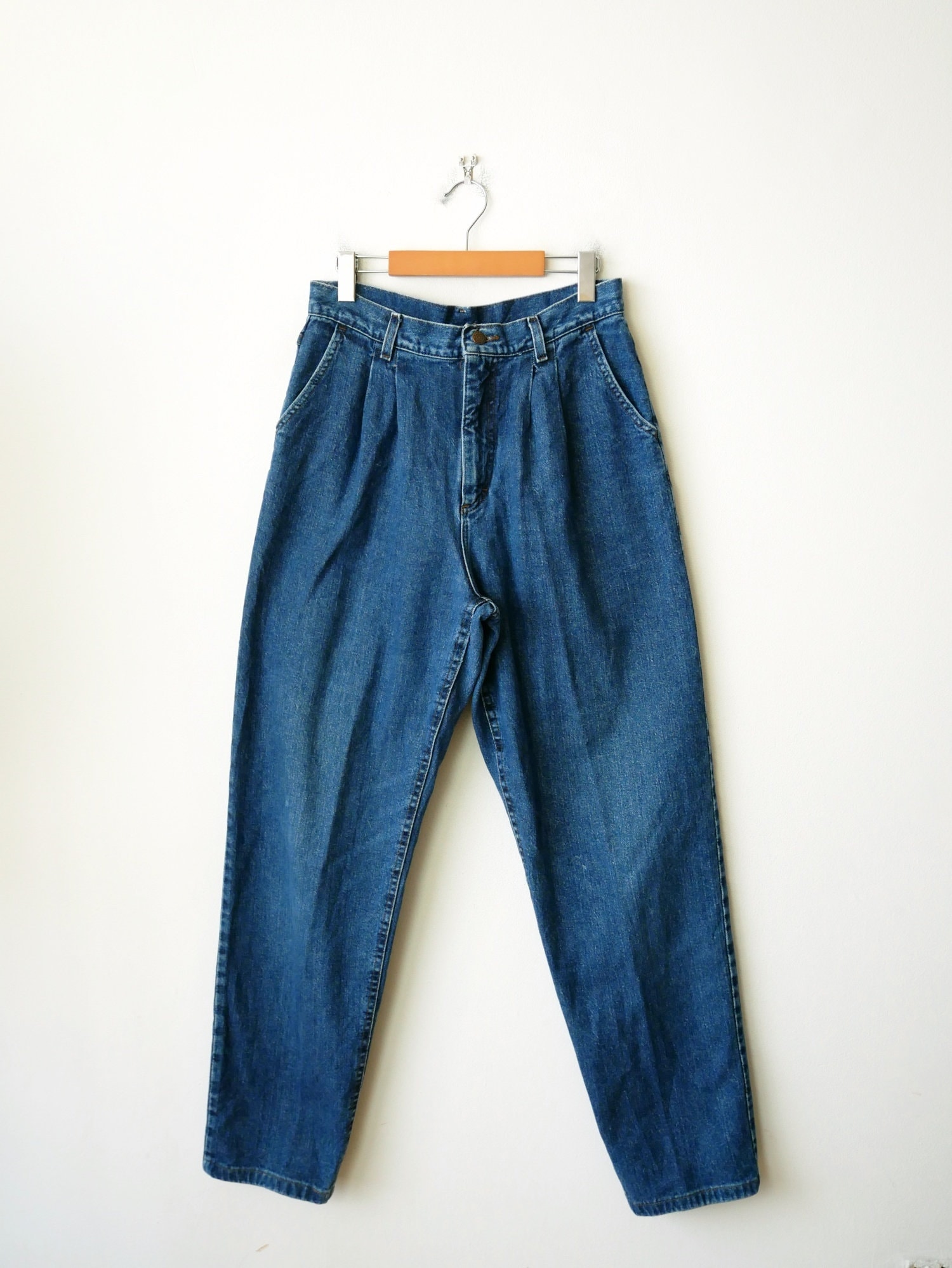 Vintage Lee High Waist Tapered Pleated Jeans/mom's Jeans/w29