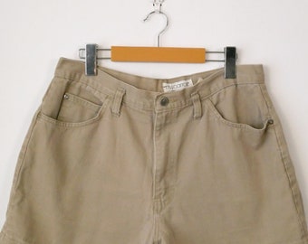 Vintage Sand Beige Women's Denim Shorts/jean Shorts From 90s