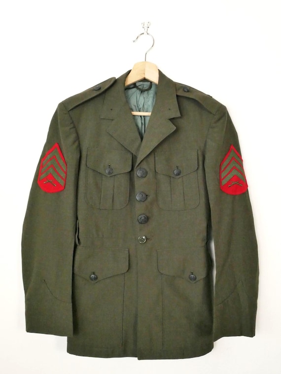 color shoes match royal blue dress U.S. Marine Corps Women's Sergeant Major (E-9) Alpha Dress Uniform Ran –  GRANDPOPSARMYNAVY main image 1