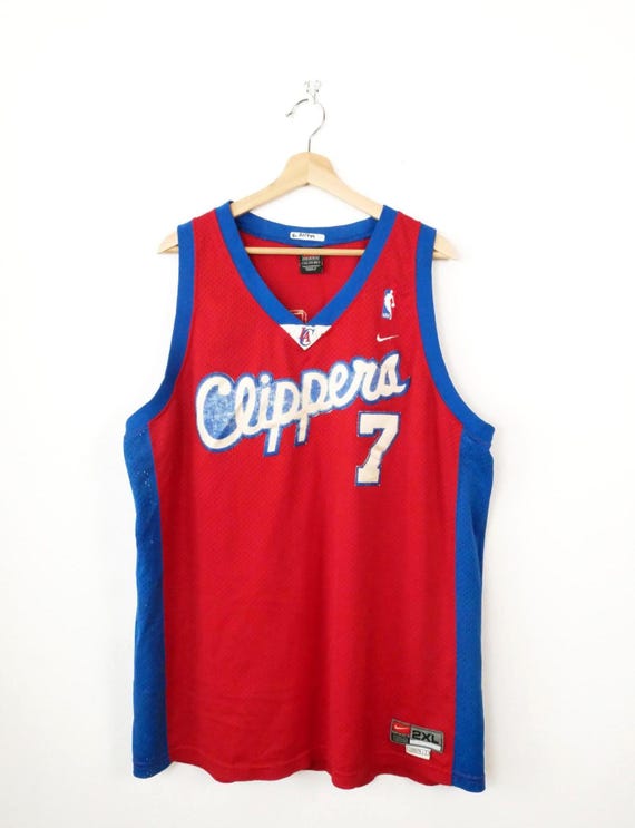 Vintage Nike LA Clippers Lamar Odom #7 NBA Basketball Jersey Men's