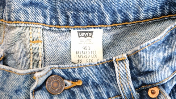 Vintage Levi's 950 High Waist Relaxed tapered Jea… - image 6