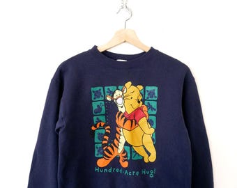 Vintage 1990s Disney Winnie the Pooh Kids Hundred Acre Hug Sweatshirt