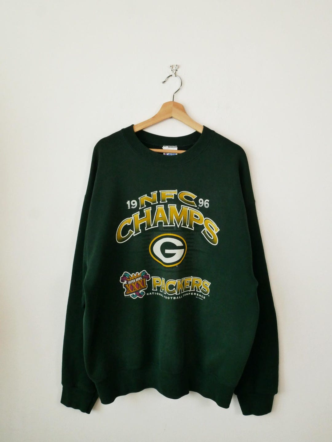 90s グリーンベイパッカーズ　スウェット 1996 ヴィンテージ プロプレイヤー メンズ グリーンベイ パッカーズ 1996