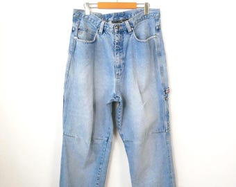 Vintage 90s Rocawear Men's Light Wash Carpenter Jeans/W34