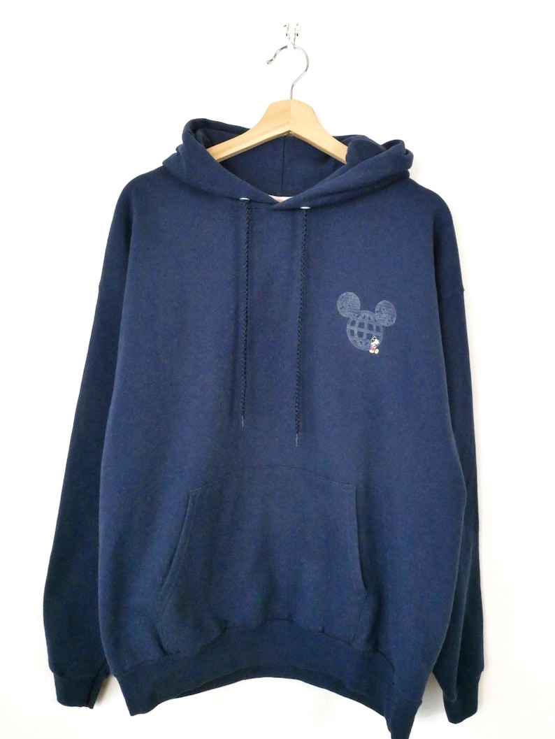 Disney Parks Navy Mickey Mouse Walt Disney World Hoodie-Y2K image 2