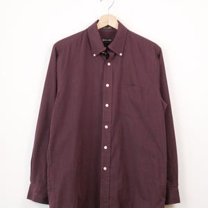 Burgundy Striped Mens Dress Shirt - Etsy