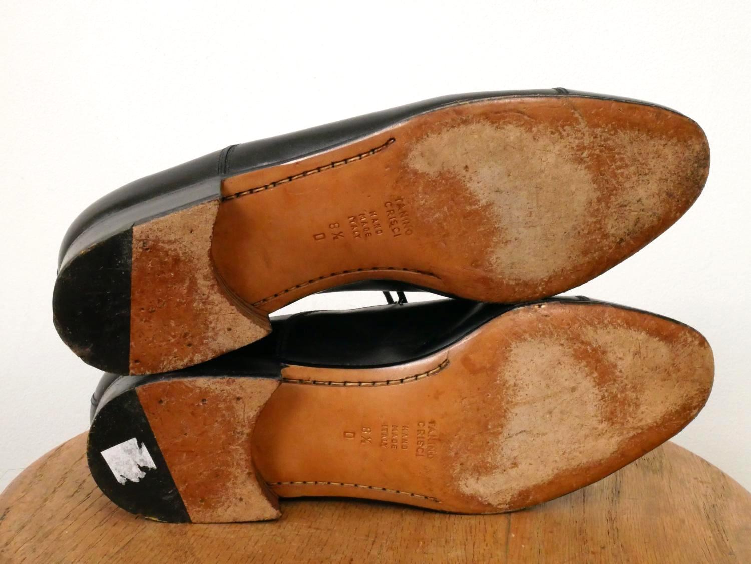 靴 TANINO CRISCI TANINO CRISCI Mens Brown Leather Dress Shoes Loafers Size 42 /US 9